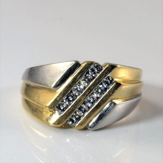 Gold & Silver Zirconia Ring