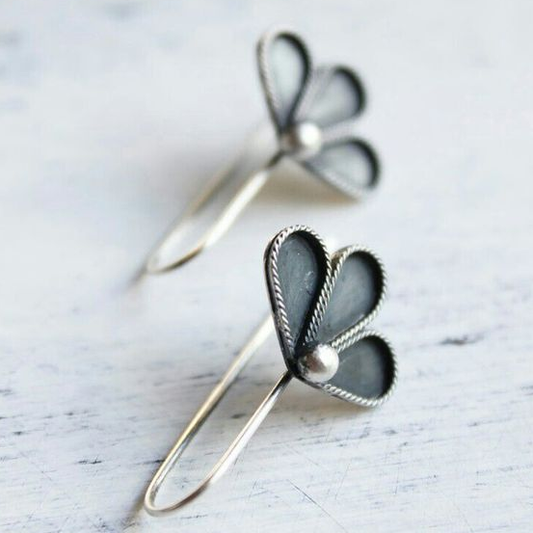 Black Lotus Earrings