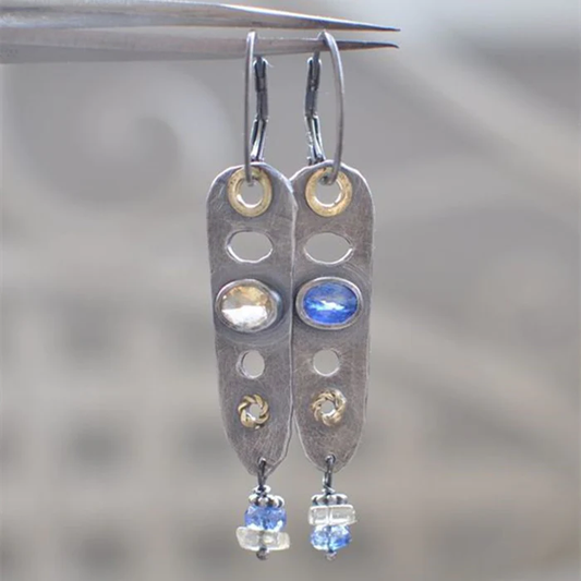 Blue Crystal Earrings