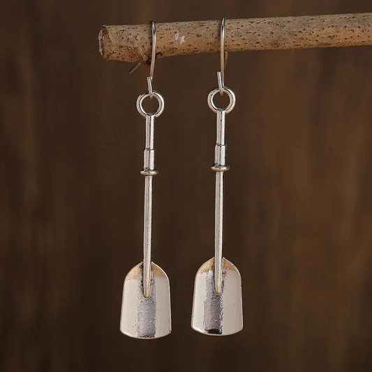 Silver Shovel Earrings