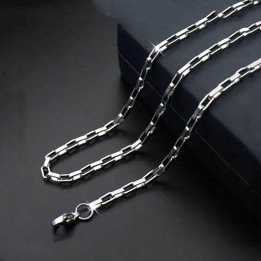 Stainless Steel Box Chain Necklace