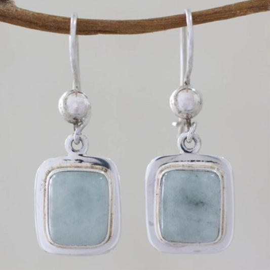 Blue Sky Stone Silver Earrings