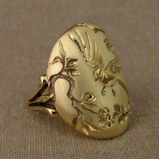 Nature Gold Ring