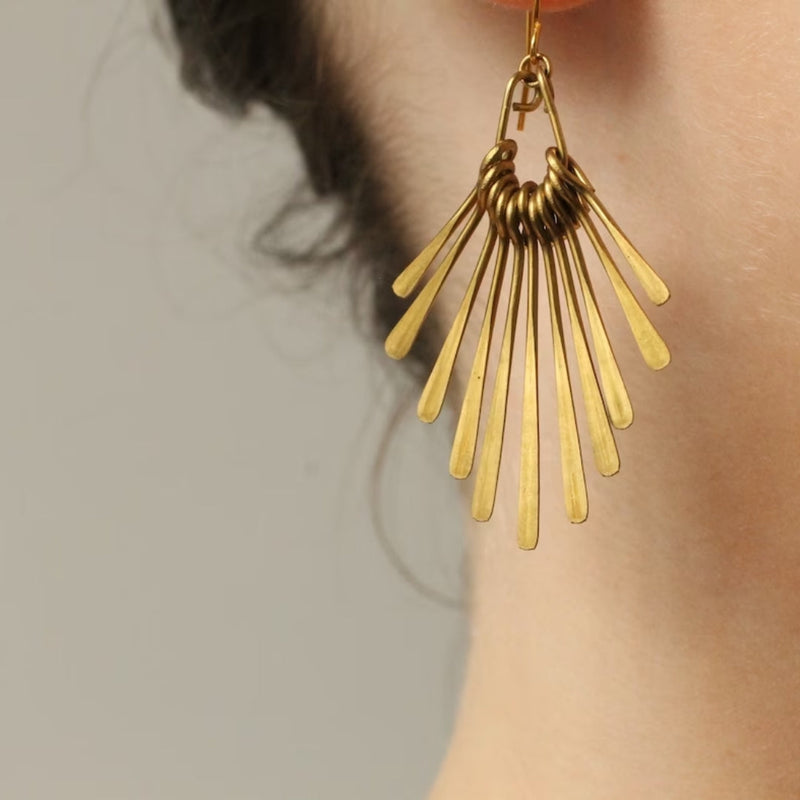 Golden Dangling Earrings