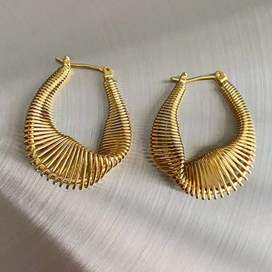 Golden Mesh Earrings
