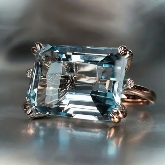 Blue Zirconia Ring