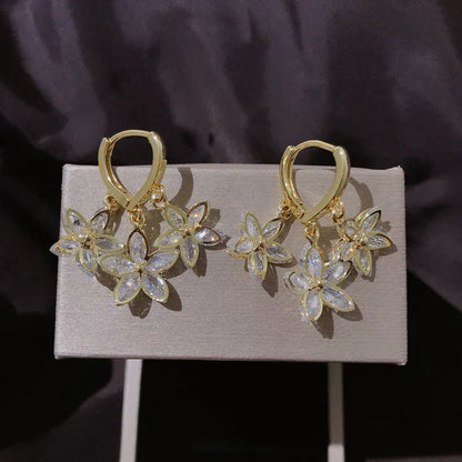 Creative Spring Star Earrings With Pendant