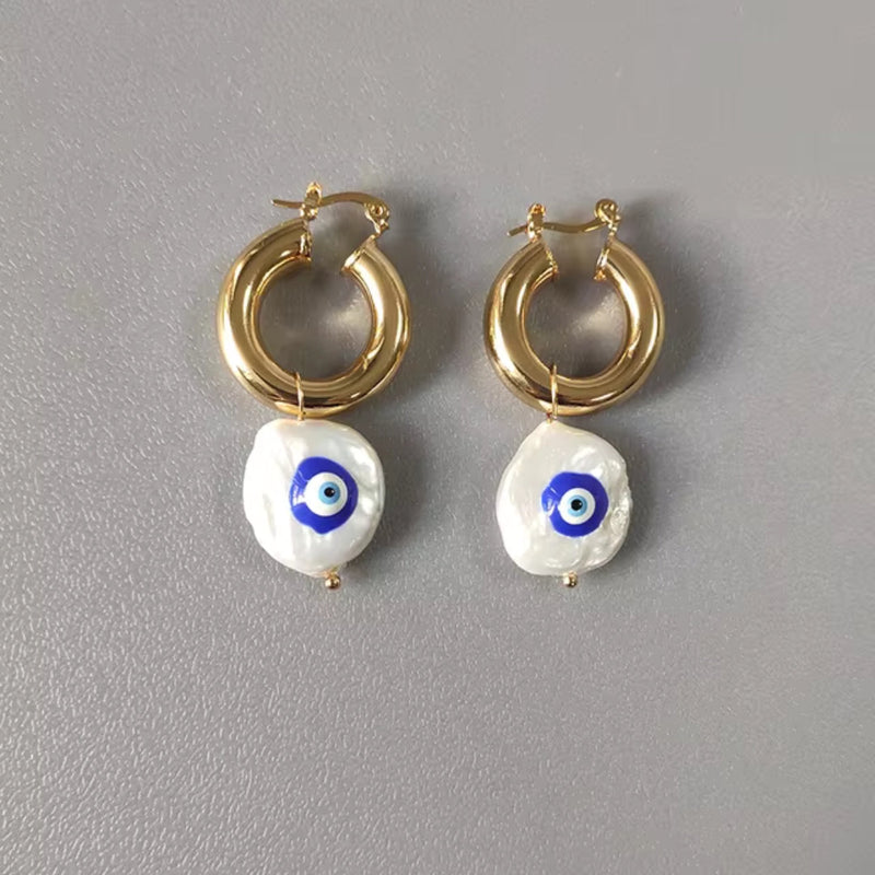 Nazar Gold Earrings