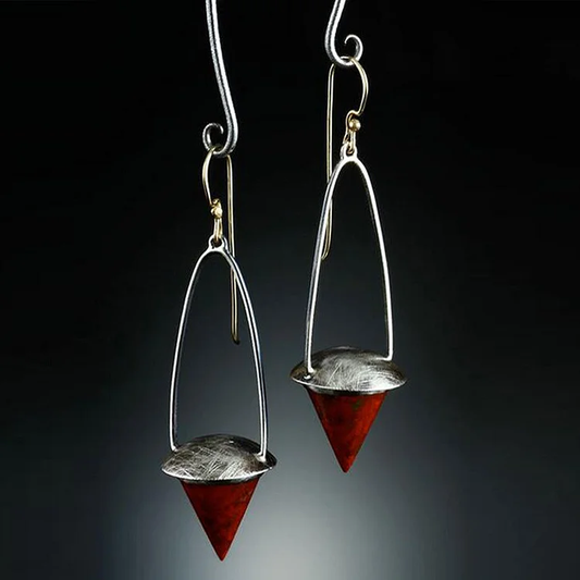 Red Dangling Earrings