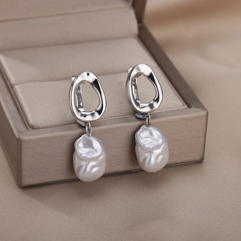 Pearl Silver Earrings