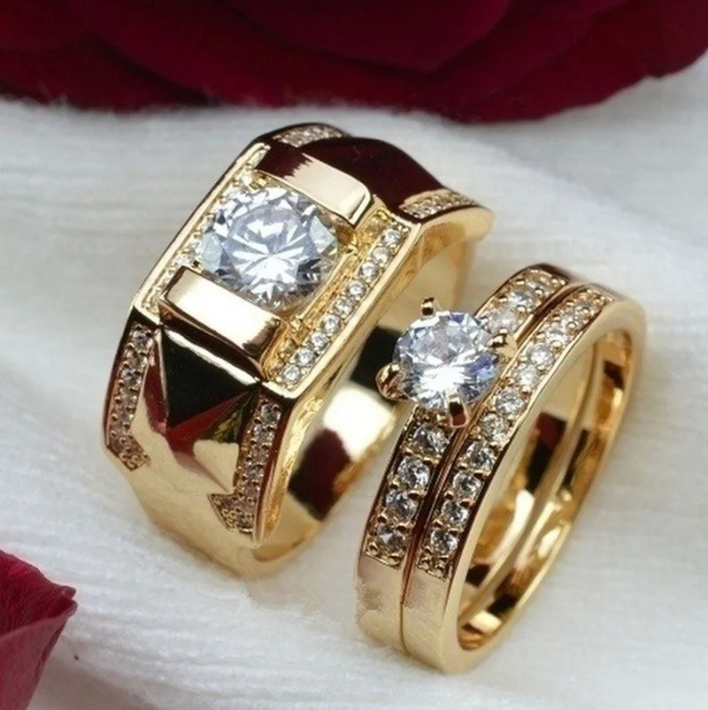 Couple Bright Gold Rings