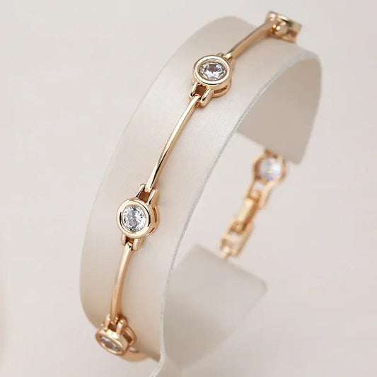 Bracelet With Zirconias in Gold